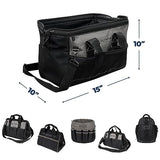 Olympia Tool Bag 15 Inch, Heavy Duty Tools Bag with 8 Pockets, Adjustable Shouder Straps and 600D Reinforced Material Olympia Tools
