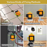 Angel Kiss Laser Level Self Leveling 4x360° 4D Green Cross Line Laser Tool for Construction and Picture Hanging, 2 Rechargeable Battery, Remote Angel Kiss