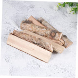 SEWACC 8 Pcs Nativity Decor Reptile Decor Artificial Fireplace Birch Log Bundle Mini Birch Logs Christmas Xmas Party Wood Pieces Christmas Photo SEWACC