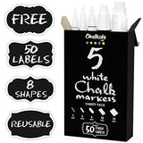 Chalkola Fun Bundle - 2 Jumbo Metallic + 5 White Variety Markers Chalkola