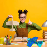 Haconba 24 Pack DIY Wood Planes Wooden Airplane Toys Unfinished Wood Glider Plane Model to Paint for Birthday Family School Craft Projects Haconba