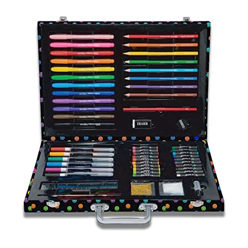 Art 101 Doodle and Draw 60 Piece Art Set in a Colorful Carrying Case, Multi Art 101 USA