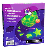 Glow in The Dark Stars with Planets & Constellation Map Sticky Putty Stickers Outer Space Christmas Stocking Stuffer Gift WoodArtSupply