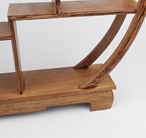 NWFashion Chinese Wooden Rosewood Display Stand Decoration 11" Curio Cabinets Shelf (4) NWFashion