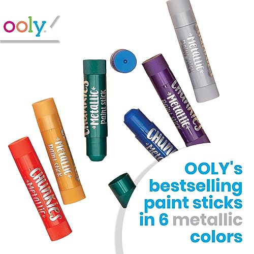 OOLY Chunkies Twistable Tempera Paint Sticks For Kids, No Mess Kids Art Supplies for Kids 4-6, Mess Free Coloring for Toddlers, Classroom Supplie for