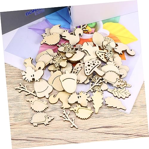 Abaodam 250 pcs Animal Wood Circles for Crafts Christmas Craft Supplies Door Hanger Burlap Flowers Unfinished Wood Christmas Crafts for Kids Wood