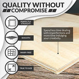 Basswood Sheets for Crafts 1/8 inch, 3mm Plywood Sheets for Laser Cutting, Wood Burning, Architectural Models, Drawing - 10 Pack Bass Wood 12 x 12 SS Custom Products