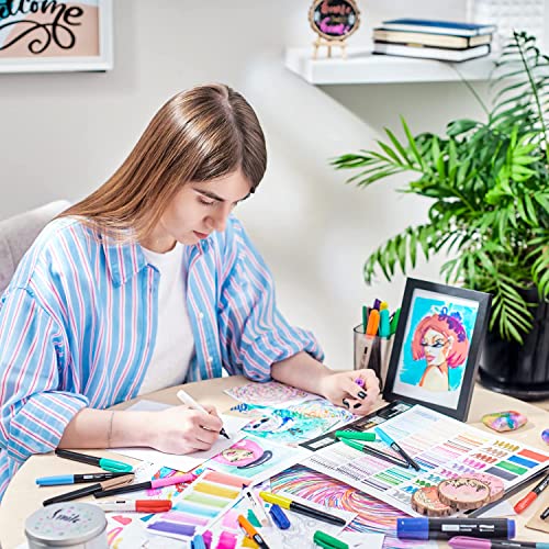 ARTEZA Permanent Markers, 40 Black Pens, Ultra-Fine Tip, Quick-Drying, Water Resistant, for Calligraphy and Note Taking, Office, Classroom ARTEZA