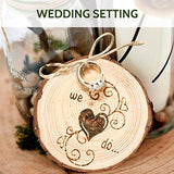 Falling in Art 2.3-3.1 Inches Natural Wood Slices Set for Crafts - 25Pcs Round Wood Discs with Pre-drilled Hole for DIY Projects, Christmas Ornaments Falling in Art