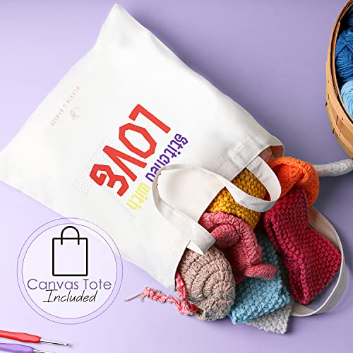 Hearth & Harbor Crochet Kit for Beginners Adults - Beginner Crochet Kit for Kids with Counting Crochet Hook Set Digital, Crochet Starter Kit for - WoodArtSupply