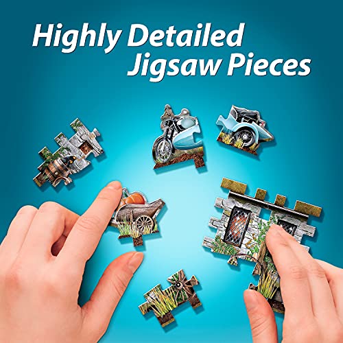 Wrebbit3D Harry Potter Hagrid’s Hut 3D Puzzle for Teens and Adults | 270 Real Jigsaw Puzzle Pieces | Not Just an Ordinary Model Kit for Adults for - WoodArtSupply