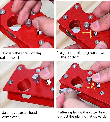 szhdxsy, Wood Planar carpenter's edge trimming tool, suitable for manual chamfering and planing of wood quick trimming,for Quick Edge Trimming and WoodArtSupply