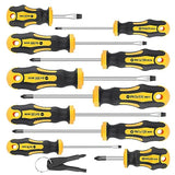 Amartisan 10-Piece Magnetic Screwdrivers Set, 5 Phillips and 5 Slotted Tips Professional Cushion Grip Screwdriver Set Amartisan