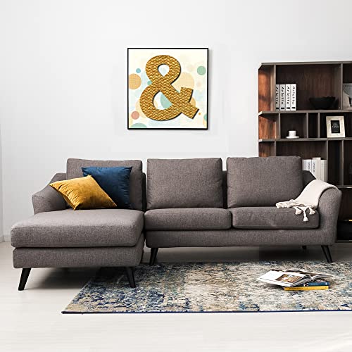 12 Inch Wooden Symbol &, 1/4 Inch Thick Large Unfinished Wood Letter for DIY Crafts Home Wall Decor TDOCK