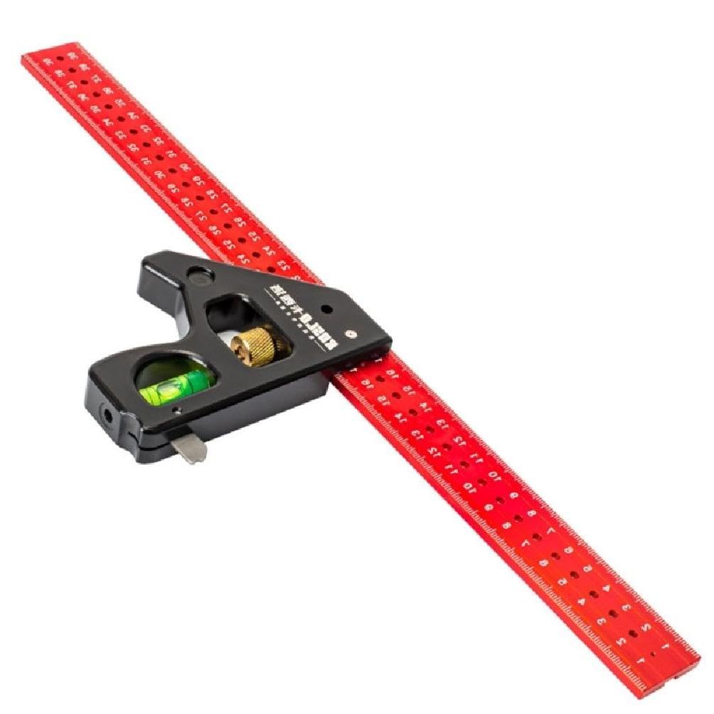 Multifunctional Carpenter's Combination Angles Ruler Metal Measuring I ...
