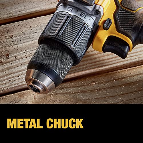 DEWALT 20V MAX* XR® Brushless Cordless 1/2 in. Hammer Drill/Driver Kit (DCD805D2), Yellow DEWALT