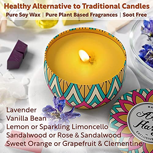 ASH & HARRY (USA Based Company Premium Soy Candle Making Kit - Full Set - Big Glass Jars & Tins Soy Wax for Candle Making - DIY Starter Candles - WoodArtSupply