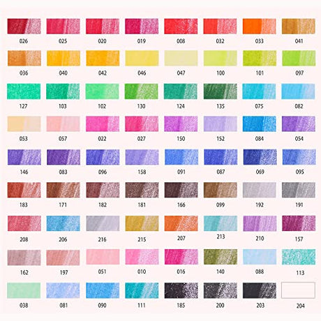 KALOUR Premium Colored Pencils for Adult Coloring Book,Set of 72 Colors,Zipper Slot Pencil Case,with Sharpener,Soft Core,7 Metallic Color,Ideal for KALOUR