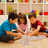 Wood Blocks, 200 Pack Counting Cubes Square Wood Craft Cube Blocks Wooden Blocks Building Blocks,Square Blank Puzzle Making and DIY Craft Cube Coobbar