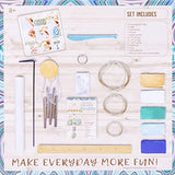 Hapinest Make Your Own Clay Geode Wind Chime Craft Kit Gift for Girls Boys Ages 8 9 10 11 12 and Teen Years and up Hapinest