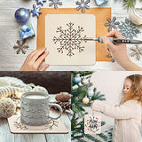 Fuyit Unfinished Wood Pieces, 50Pcs 6 x 6 Inch Blank Natural Wood Square Wooden Cutouts Board for DIY Crafts Painting, Scrabble Tiles, Coasters, Fuyit