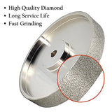 CAQUXIL CBN Grinding Wheel 6" Dia x 1" Wide, 1/2 inch Arbor, Sharpen High Speed Steel Cutting Tools, Diamond Grinding Wheel Grit #80 - WoodArtSupply