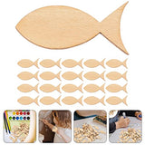 Sewroro 200pcs Animals Wooden Paint Crafts Wooden Slice Unfinished Ornament Crafts Fish Netting Mariposas Decorativas para Pared DIY Painting Sewroro