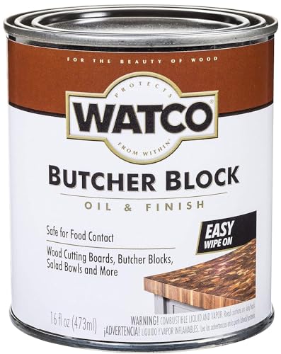 Rust-Oleum Corporation Watco 241758 Butcher Block Oil & Finish, Clear - WoodArtSupply