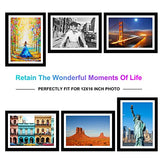 Betionol Picture Frames, 6 Packs Diamond Painting Frames Fit 12x16in/30x40cm Diamond Art Kits/Photos/Prints, Black Natural Solid Wood Picture Frame Betionol