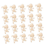 COHEALI 40 Pcs Wood Letters Crafts Wooden Ornaments Unfinished Xmas Table Centerpieces Unfinished Wood Monkey Cutout Shapes Table Top Decor DIY COHEALI