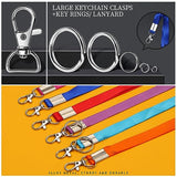 LEOBRO 265PCS Lobster Claw Clasps and Key Rings Kit - Metal Keychains and Key Chains in Assorted Sizes for Keys, Crafts, and Lanyards LEOBRO