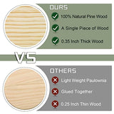 60 Pack Unfinished Wood Coasters, GOH DODD 4" Wood Slices for Nature Crafts & Wedding Decoration, Blank Coasters Wood Kit for DIY Architectural GOH DODD