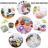 EuTengHao Resin Molds 43Pcs Silicone Molds for Resin, Epoxy Resin Crown Shape Mold Heart Shape Mold with Mica Powder for Storage Box Jewelry Trinket EuTengHao