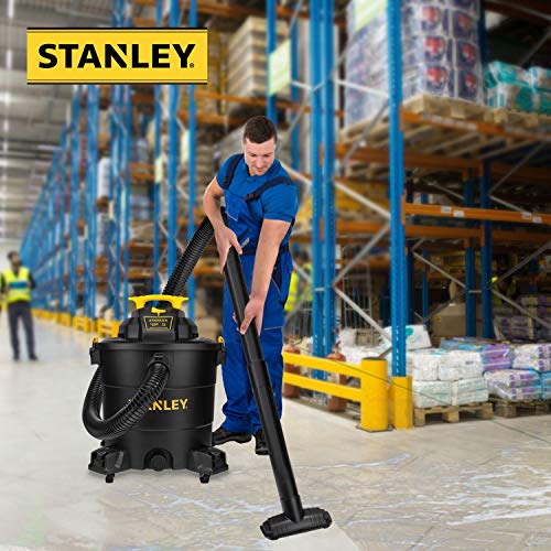 Stanley 12 Gallon Wet/Dry Vacuum, 5.5 Peak HP, Multifunctional 3 in 1 Shop  Vacuum with Blower,1-7/8x6 Hose, Range for Garage, Carpet Clean, Jobsite  SL18199P 