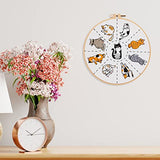 Louise Maelys Cats Embroidery Kits for Beginners with Cute Animals Pattern,Adults Starter Cross Stitch Kit DIY Needlepoint Kits Louise Maelys