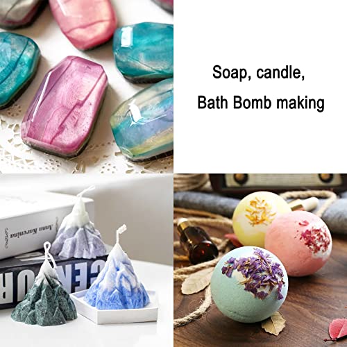 Mica Powder, 30 Color Resin Pigment, Natural Cosmetic Grade Shimmer Mica Powder for Epoxy Resin/Bath Bombs/Candle/Soap/Lip Gloss/Slime. Candle NTWJNJY