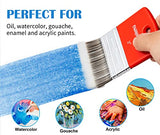 Falling in Art Flat Paddle Paint Brush, Scale Brush for Oil and Acrylic Paints,4 Inch Falling in Art