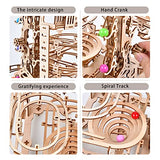3D Wooden Puzzles Marble Run Chain Kit, Wood Creative Mechanical Puzzles Assembly Model Building Kits to Build for Adults & Kids, DIY Wooden Puzzle varbertos