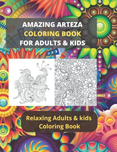 Amazing Arteza Coloring Book For Adults: mandala coloring book for adult. Arteza Coloring Book For Kids, relaxing and stress relief coloring book for