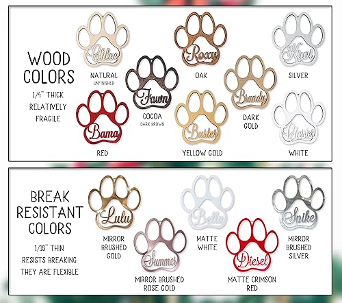 Christmas Stocking Name Tags Personalized Stocking Wood Letters Custom Gold White Name Tags Christmas Rustic Country Farmhouse Cutout Modern CHRISTMAS-STOCKINGS-BY-STOCKINGFACTORY