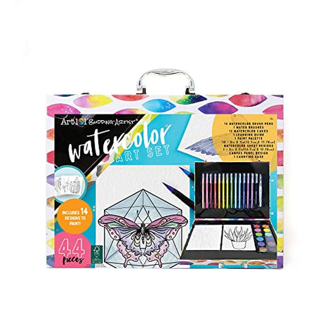 Art 101 Budding Artist 44 Piece Watercolor Art Set 14 Designs to Paint Art 101 USA