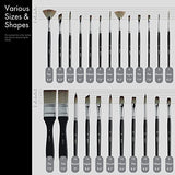 ARTIFY 24 Pieces Paint Brush Set, Expert Series, Enhanced Synthetic Art Supplies with Brush Holder and Palette Knife for Acrylic, Oil, Watercolor and ARTIFY art supplies