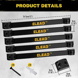 Magnetic Storage Organizer Tool Holder - 6-Piece Wall Mount Rack Garage Organization Power Magnet Hanger Workbench Board Slatwall Van Organizers ELEAD