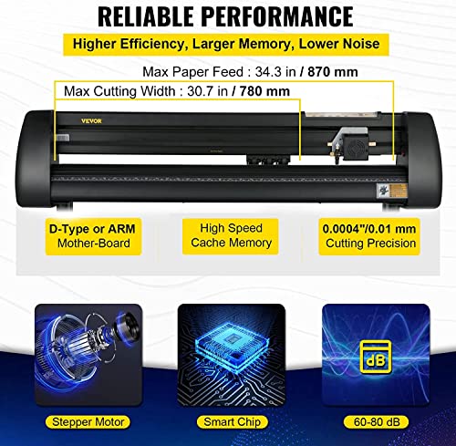 VEVOR Heat Press Machine, 15 x 15 Inch, 6 in 1 Combo Swing Away T-Shirt Sublimation Transfer Printer and Vinyl Cutter 34 inch Plotter Machine with VEVOR