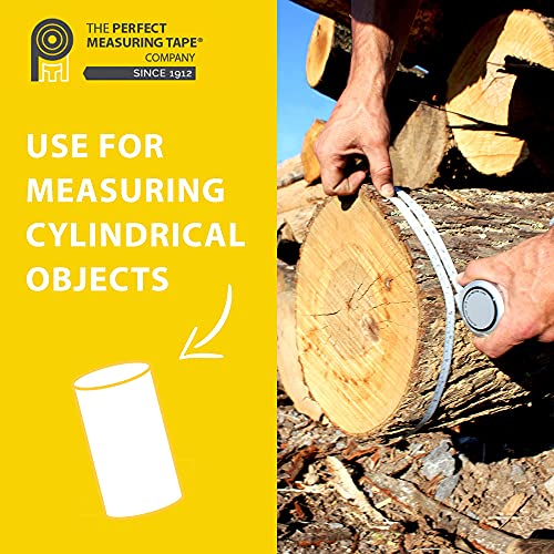 Perfect Pi Diameter Circumference Tape Measure - Imperial and Metric Tape Measure 1/2-inch by 12ft / 3.5m Use for Measuring Cylindrical Objects (Pipe PERFECT MEASURING TAPE
