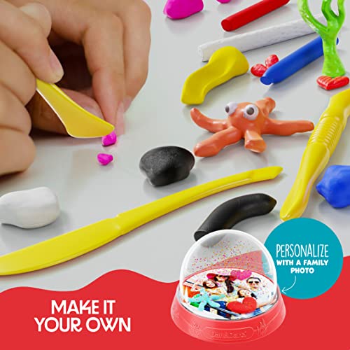 Dan&Darci Snow Globe Making Kit for Kids - Make Your Own Water Globes Kits - Kid Christmas Stocking Stuffers Craft Activities for Age 3 4 5 6 7 8 9 - Dan&Darci
