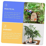 Yardwe 20pcs Fairy Gate Ornament Unfinished Fairy Door Garden Tree Statue Tree Door gnome Homes Garden Tree Sculptures gnome Home Tree kit Mini Door Yardwe