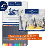 Faber-Castell Goldfaber Color Pencils Tin Set, 24ct. Faber-Castell