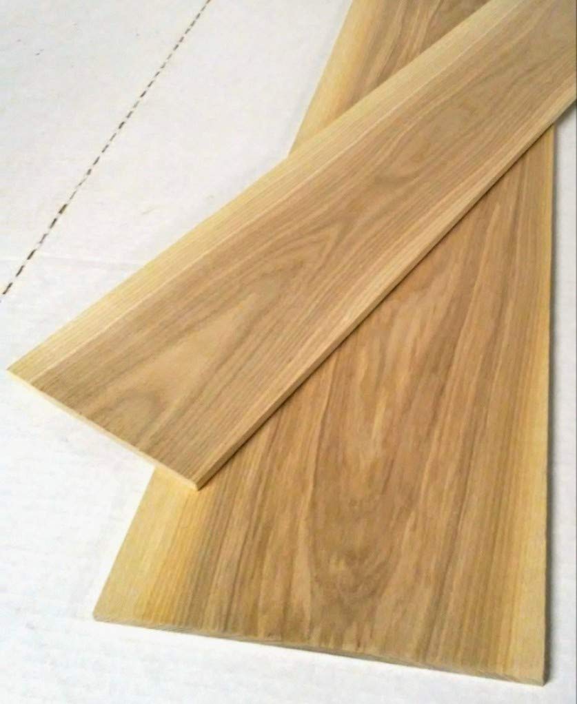 Pack of 2 Black Ash 1/4" Thick, Up to 6" Wide, 24" Long. You Choose Width. Thin Solid Wood Lumber Made by Wood-Hawk (1/4 x 3 x 24) - WoodArtSupply