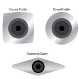 Savannah Carbide Turning Tool Large Size (3 Piece Set - All 3 Turning Tools) Includes Diamond Shape, Round and Square Turning Tools With Comfort Grip Savannah